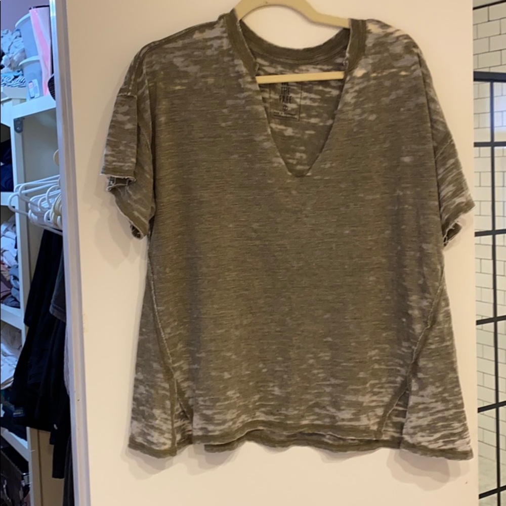 Free People Jordan Burnout Tee